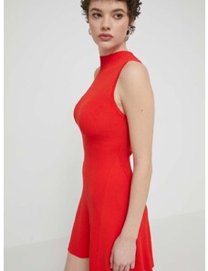 Šaty Desigual TURNER červená farba, mini, áčkový strih, 24SWVF08