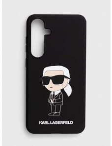 Puzdro na mobil Karl Lagerfeld S24+ S926 čierna farba
