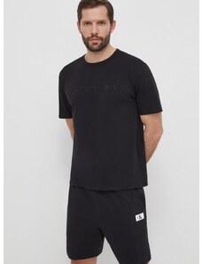 Tričko Calvin Klein Underwear čierna farba,s nášivkou,000NM2501E