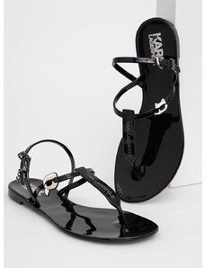 Sandále Karl Lagerfeld JELLY dámske, čierna farba, KL80002N