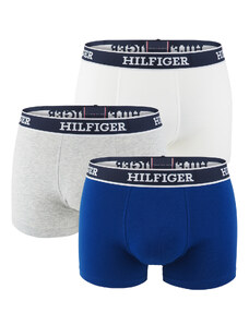 TOMMY HILFIGER - boxerky 3PACK premium cotton HILFIGER blue & gray color - limitovaná edícia