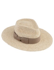 Fiebig - Headwear since 1903 Dámsky letný klobúk Natur Fedora - 100% slamený klobúk Fiebig