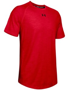 Red Men's T-Shirt Charged Under Armour
