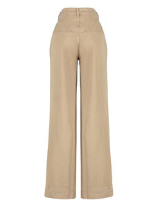 Trendyol Camel More Sustainable Pleated High Waist Wide Leg Jeans