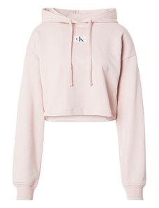 Calvin Klein Jeans Mikina ružová / čierna / biela
