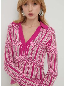Bavlnený sveter Stine Goya Kiza ružová farba,tenký,SG5734