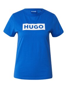 HUGO Blue Tričko 'Classic' kráľovská modrá / biela