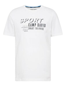 CAMP DAVID Tričko čierna / biela