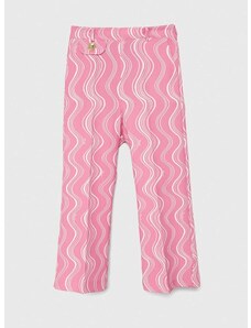Detské nohavice Pinko Up ružová farba, vzorované