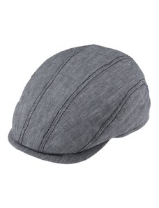 Fiebig - Headwear since 1903 Pánska letná šedá čiapka Fiebig - bavlna a ľan