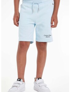 Detské krátke nohavice Calvin Klein Jeans nastaviteľný pás