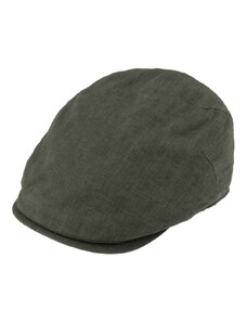 Fiebig - Headwear since 1903 Pánska ľanová letná čiapka - Fiebig od roku 1903 - olivová (UV filter 50, ochranný faktor)