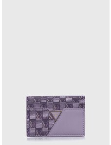 Puzdro na karty Guess fialová farba, RW1613 P4201,