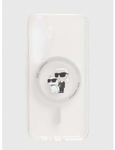 Puzdro na mobil Karl Lagerfeld S24 S921 priehľadná farba