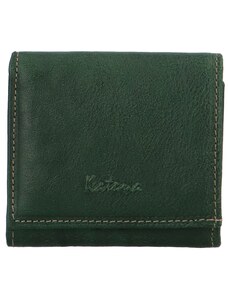 Dámska kožená peňaženka tmavo zelená - Katana Triwia zelená