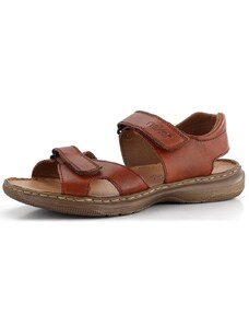 Rieker pánske pásikové sandále svetlo hnedé 21461-24