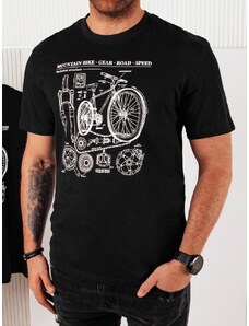 Dstreet Trendy čierne tričko pre cyklistov