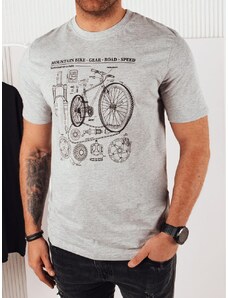 Dstreet Trendy šedé tričko pre cyklistov