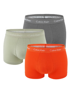 Calvin Klein - boxerky 3PACK cotton stretch orange & gray color combo - limitovaná edícia