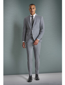 Pánske sivé oblekové nohavice CLUB OF GENTS slim fit