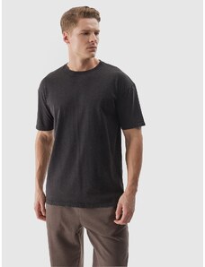 4F Pánske oversize tričko - čierne