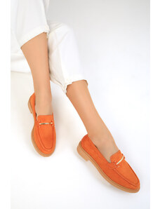 SOHO Oranžové semišové dámske neformálne topánky