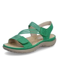 Dámske sandále RIEKER 64870-54 zelená S4