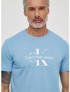 Bavlnené tričko Calvin Klein Jeans pánsky,s potlačou,J30J325190