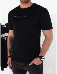 Dstreet Originálne čierne tričko s nápisom