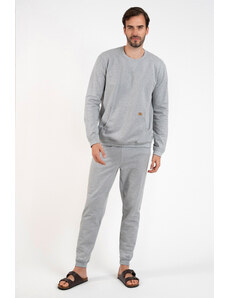 Italian Fashion Pánske domáce oblečenie Fox šedé, Farba šedá