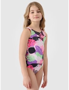 4F Dievčenské jednodielne plavky - viacfarebné