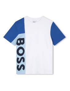 BOSS Kidswear Tričko námornícka modrá / kráľovská modrá / svetlomodrá / biela