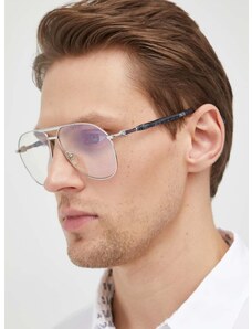 Slnečné okuliare Gucci pánske, strieborná farba