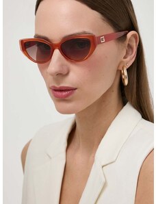 Slnečné okuliare Guess dámske, oranžová farba, GU7910_5244F,