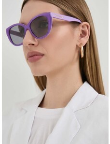 Slnečné okuliare Gucci dámske, fialová farba