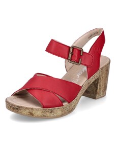Dámske sandále RIEKER 66853-33 červená S4