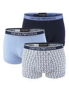 EMPORIO ARMANI - boxerky 3PACK stretch cotton fashion marin logo combo colore - limited edition