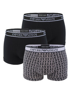 EMPORIO ARMANI - boxerky 3PACK stretch cotton fashion lavender logo combo colore - limited edition