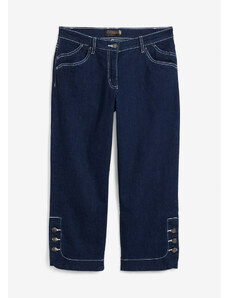 bonprix 3/4 strečové džínsy, farba modrá