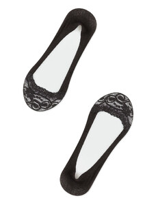 Penti Čierne čipkované balerínske ponožky