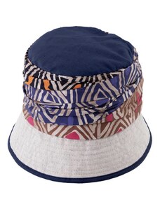 Fiebig - Headwear since 1903 Bucket hat - letný ľanový klobúčik modrý - Fiebig 1903