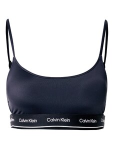 Calvin Klein Swimwear Bikinový top čierna / biela