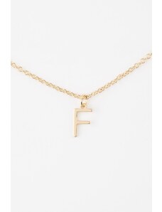 DeFacto Dámsky zlatý náhrdelník s písmenom F C0217axns