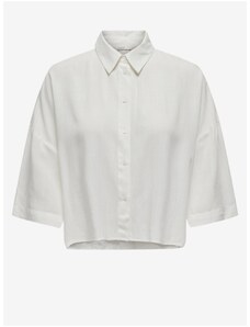 White women's cropped shirt ONLY Astrid - Women