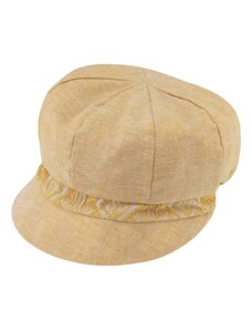 Fiebig - Headwear since 1903 Dámska žltá letná bekovka - bavlna a ľan