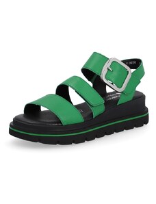 Dámske sandále RIEKER REVOLUTION W1650-52 zelená S4