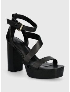 Kožené sandále Dkny Ilisa čierna farba, K1447608
