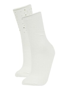 DeFacto Dámske 2-dielne bavlnené dlhé ponožky C5144axns