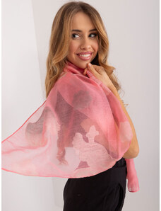 Fashionhunters Women's coral scarf with print