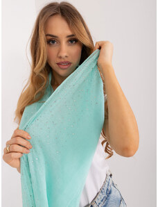 Fashionhunters Mint long viscose scarf for women